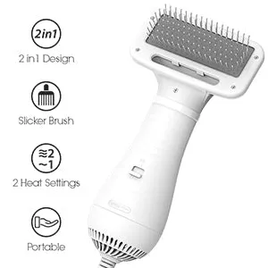 2-in-1 Pet Grooming Hair Dryer with Brush