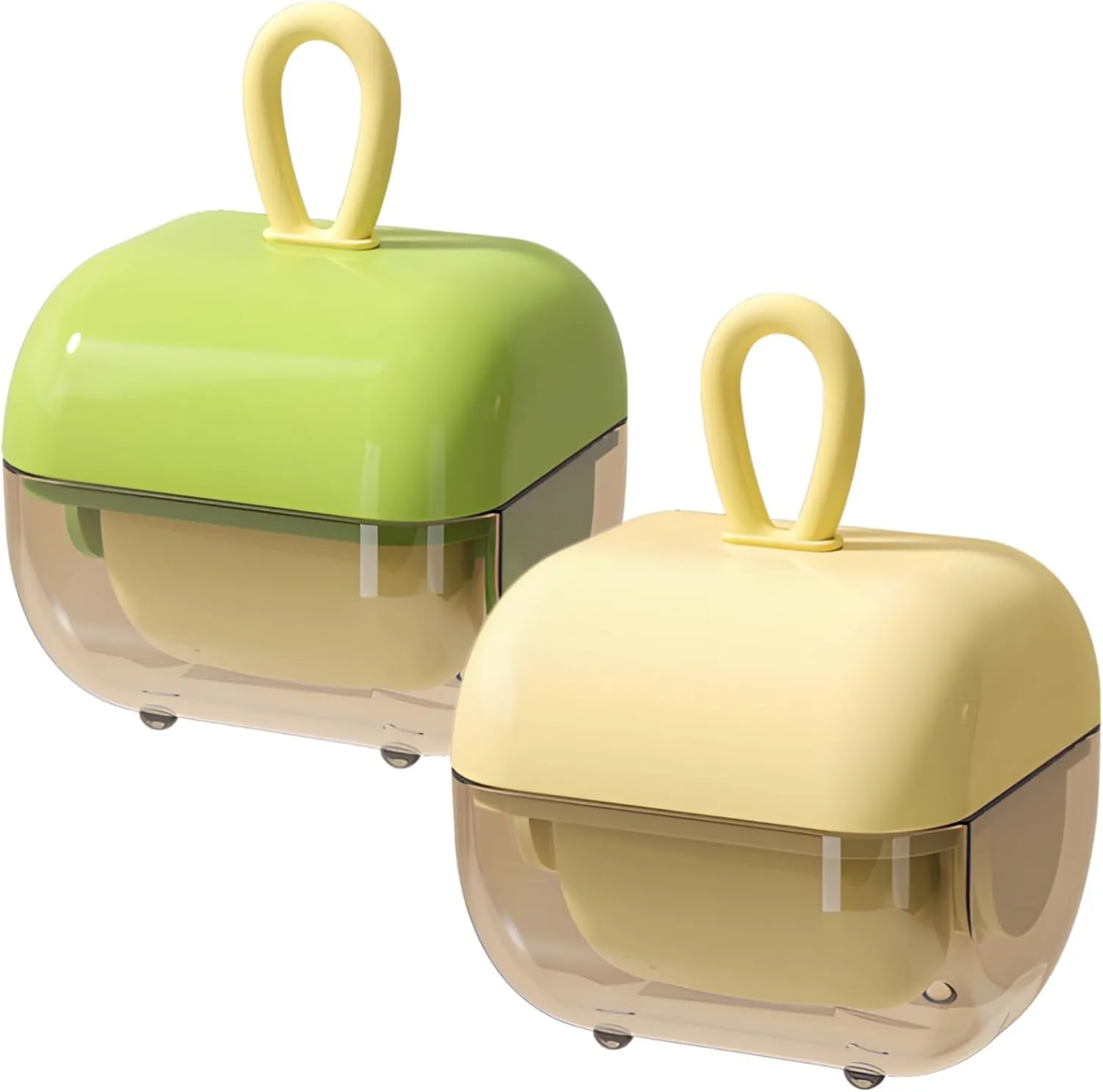 2 Pcs Mini Lint Rollers, Reusable Sticky Rollers for Pet Hair, Waterproof Hair Removers for Travel, Easy-to-Clean Design, Ideal for Clothes and Furniture