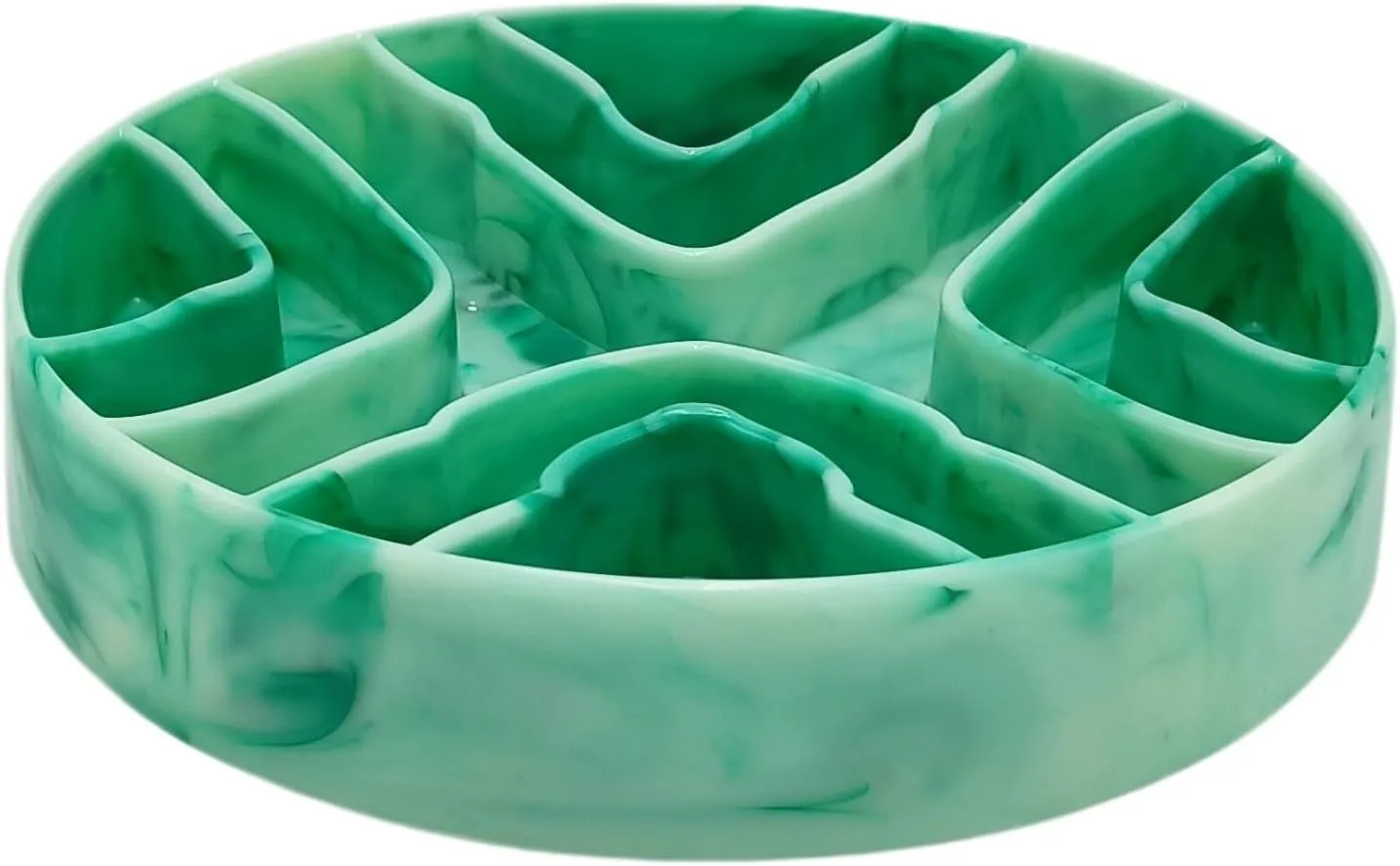 8 Inch Slow Feeder Bowl,Dog Slow Feeder Bowl,Dog Bowl,Cat Bowls, Anti Gulping Healthy Eating, Slow Feeder Pet Bowl,Slow Eating Healthy Design for Small Medium Size Dogs & Cats (Light Green)