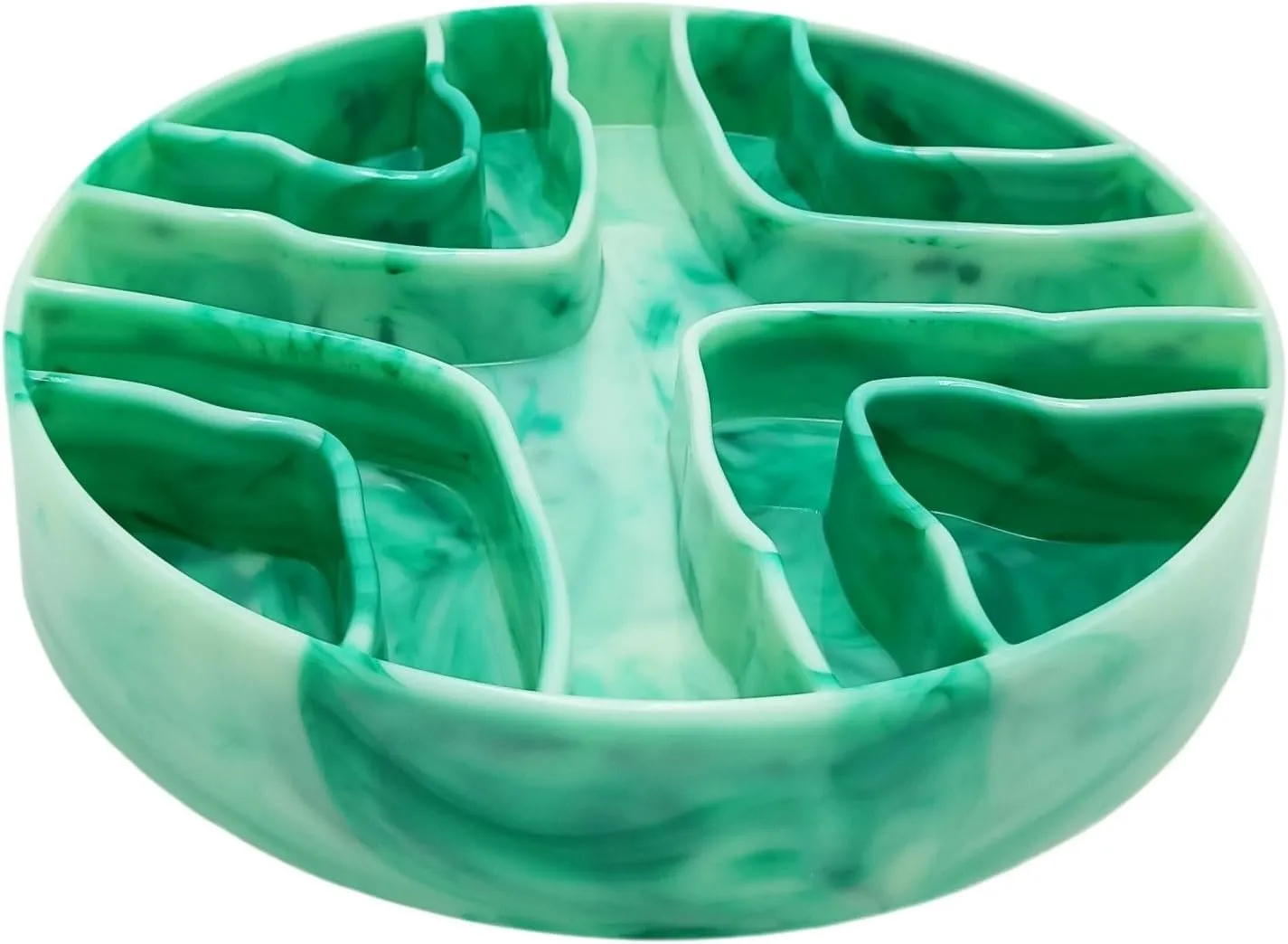 8 Inch Slow Feeder Bowl,Dog Slow Feeder Bowl,Dog Bowl,Cat Bowls, Anti Gulping Healthy Eating, Slow Feeder Pet Bowl,Slow Eating Healthy Design for Small Medium Size Dogs & Cats (Light Green)