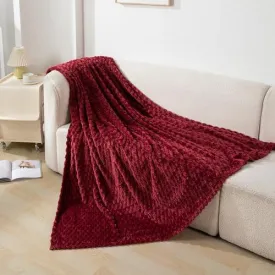 AC Fleece Blanket Queen, Maroon