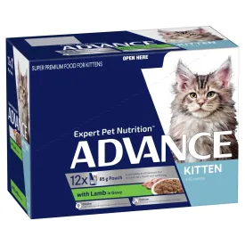 Advance Kitten Wet Lamb Gravy 85g 12-Pack