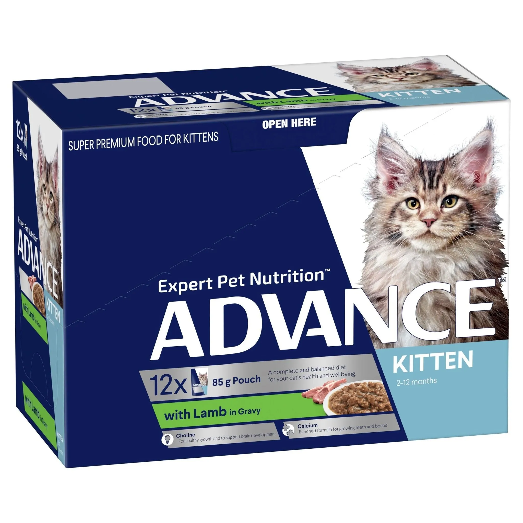 Advance Kitten Wet Lamb Gravy 85g 12-Pack