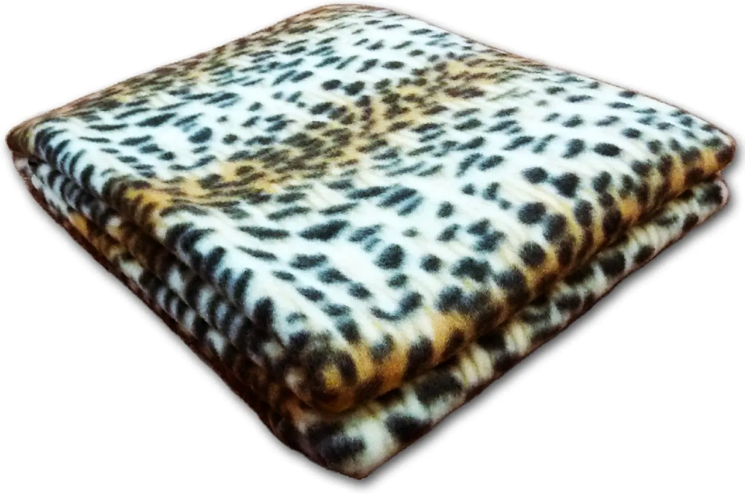 Anico Cozy Polar Fleece Blanket  50" x 60" Leopard Print Throw, Ultra Soft Animal Print Blanket