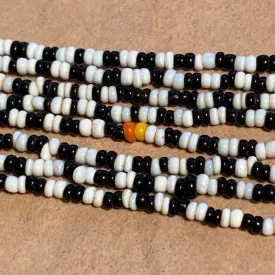 Black & White Venetian Seed Beads, 12º