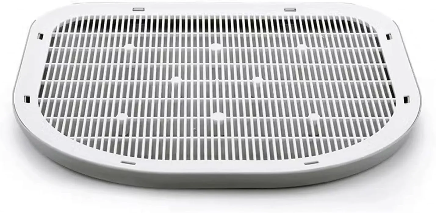 Cat Litter Mat Litter Trapping Mat,19.29"14.96",Double-layer Cat Litter Box Mat for Floor,XL Litter Matt for Kitty,Mat Catcher,Waterproof,Washable,Easy Clean,Less Waste(Grey)
