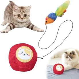 Cat Toy, Upgrade Interactive Cat Toys Ball with Motion Sensor, Automatic Cats Ball with Mouse Indoor Toy (with Silent Cover)