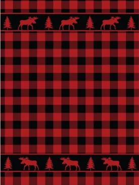 Coral Fleece Bufalo Plaid Blanket  70" x 90"