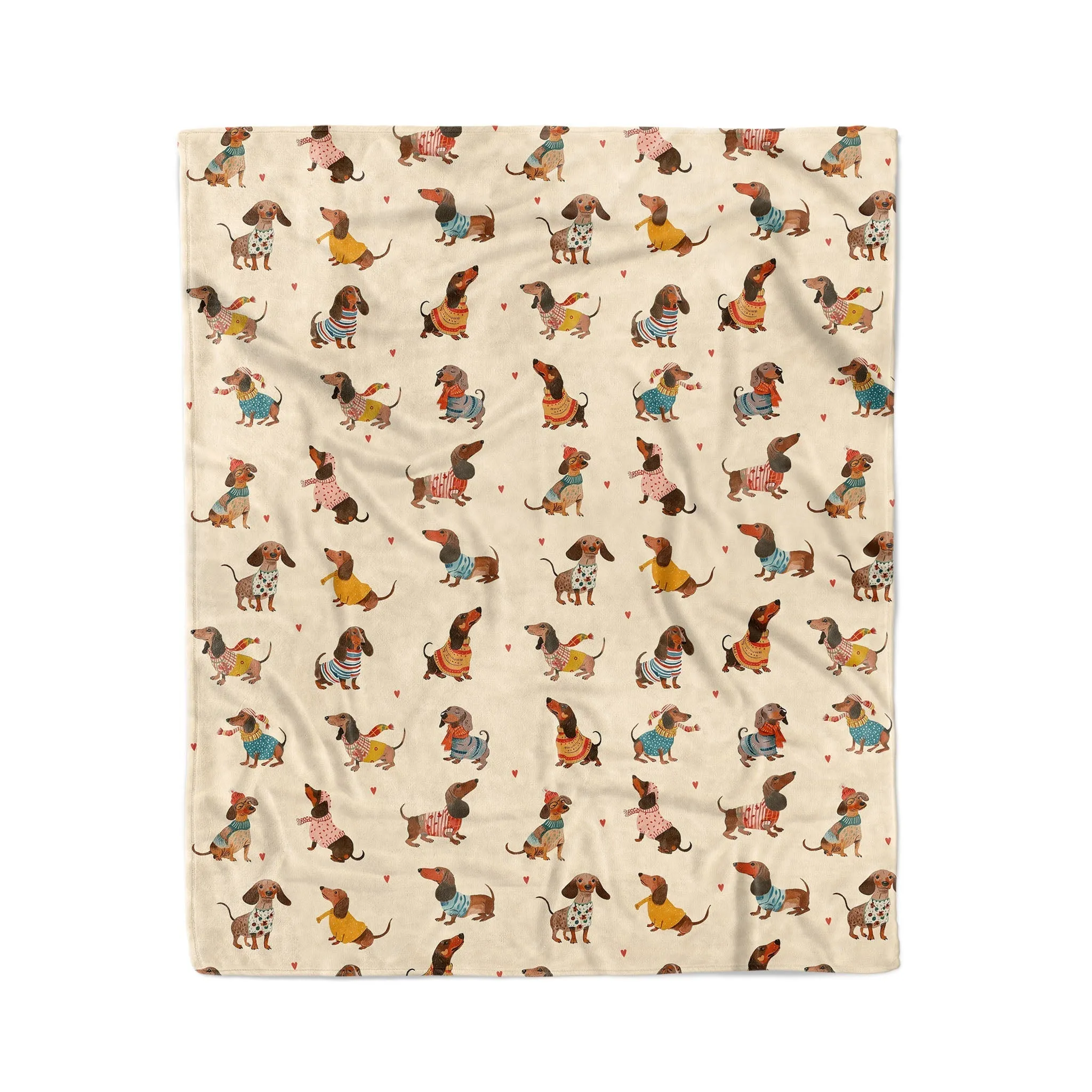 Dachshund Shineful Fleece Blanket Style Wiener