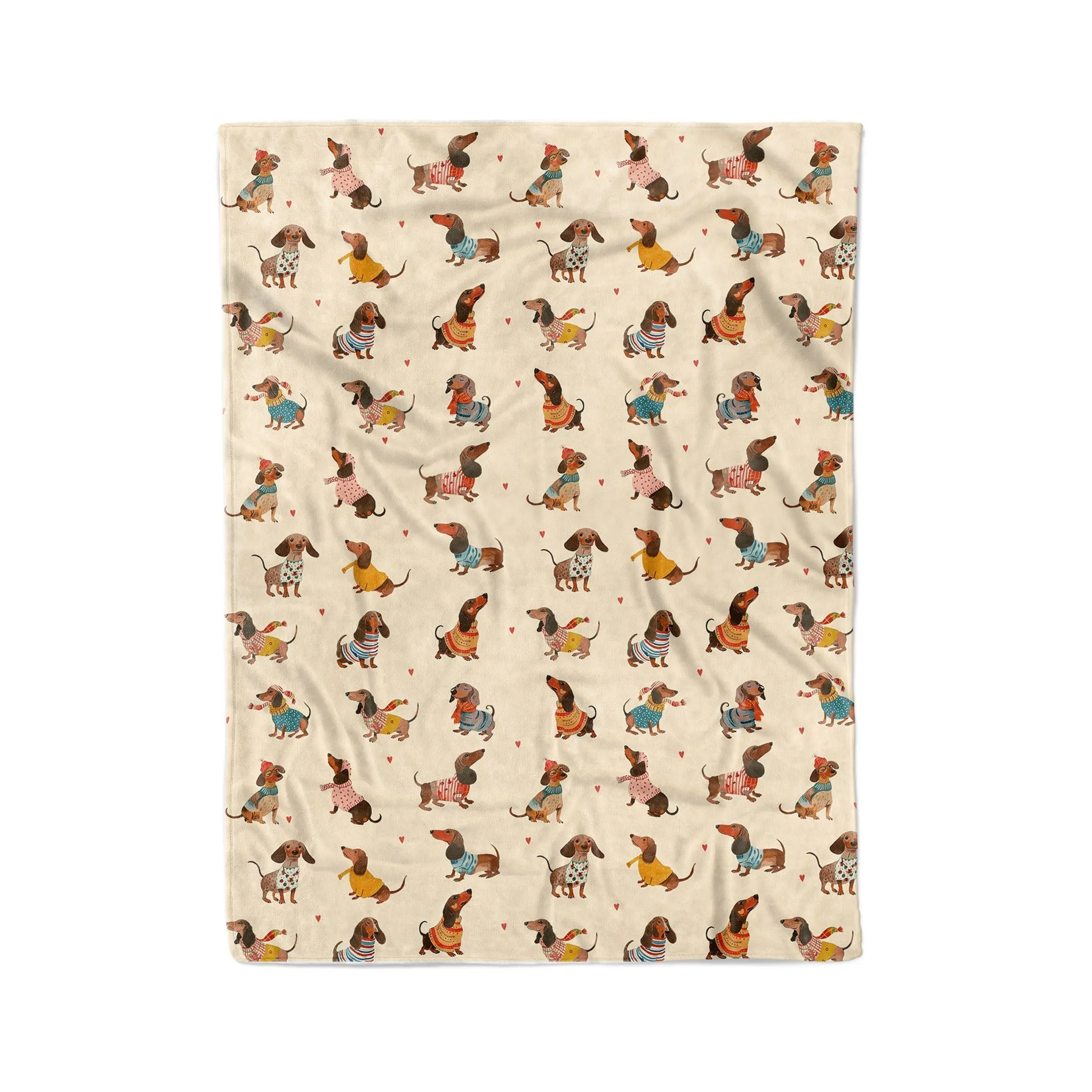 Dachshund Shineful Fleece Blanket Style Wiener