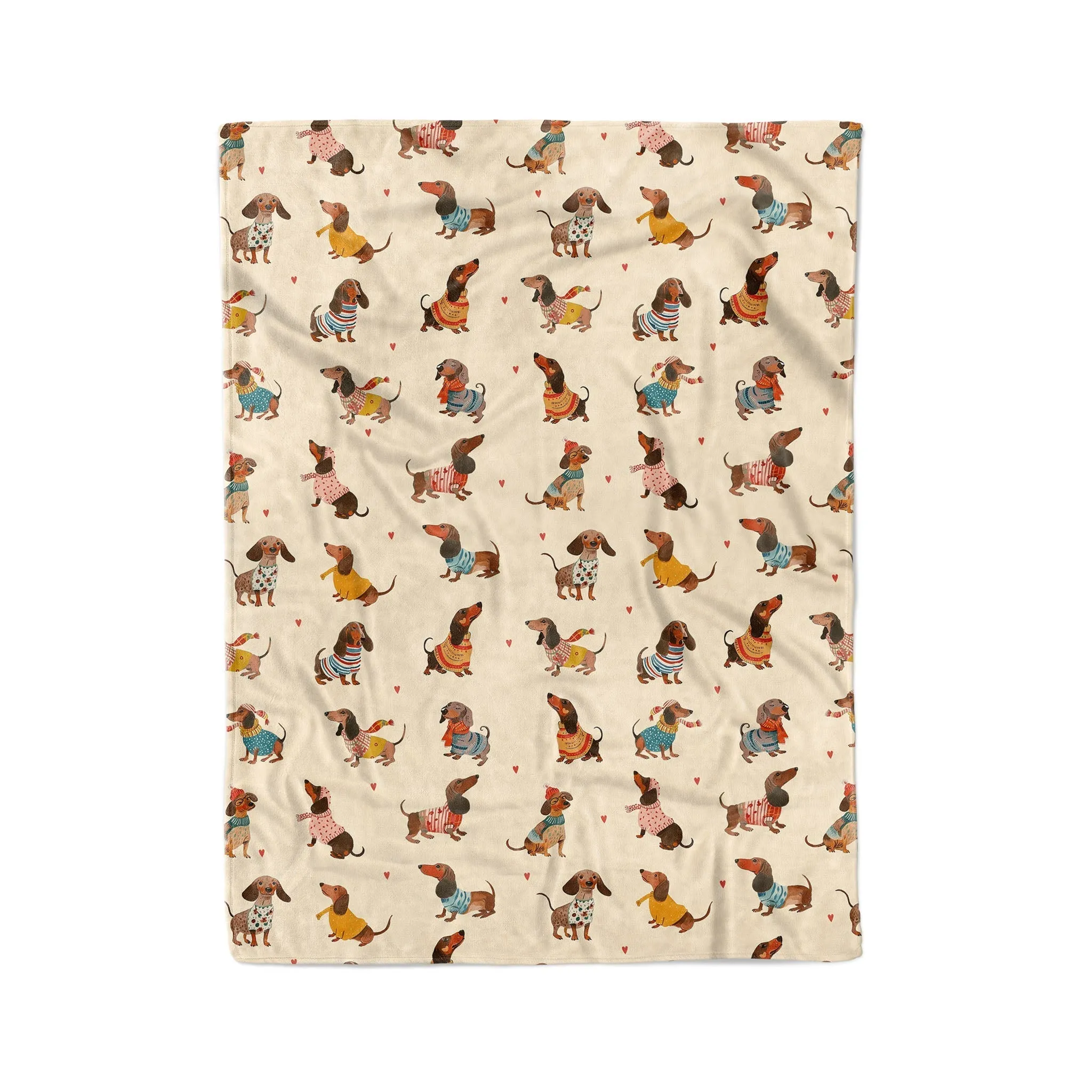Dachshund Shineful Fleece Blanket Style Wiener