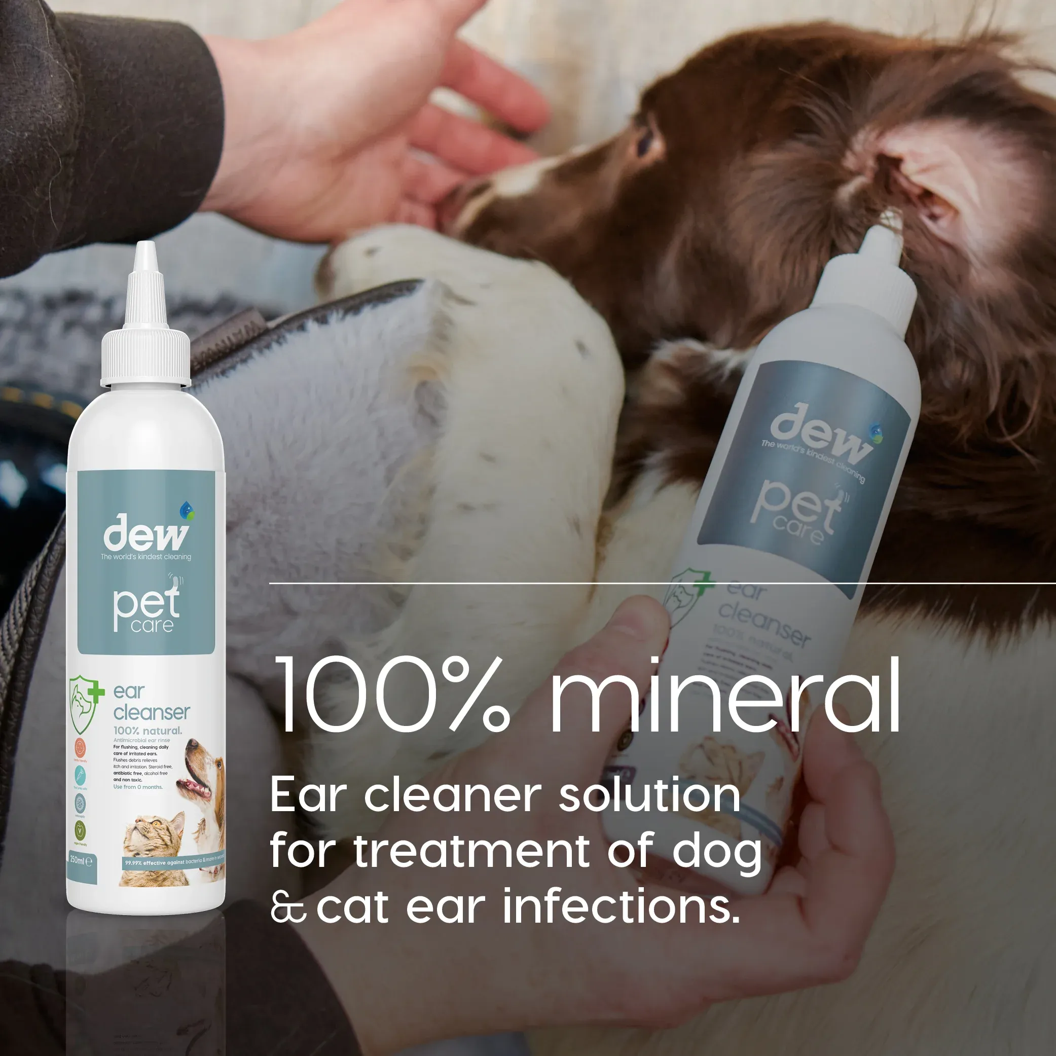 Dew Pet Care Ear Cleanser 250ml #NDP-03-250