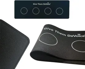 Dog Button Mat (4 Button Placements) for Dog Communication Buttons, Dog Buttons for Communication Board, Dog Speaking Word Training Talking Button Pad (Buttons and Attachments Not Included)