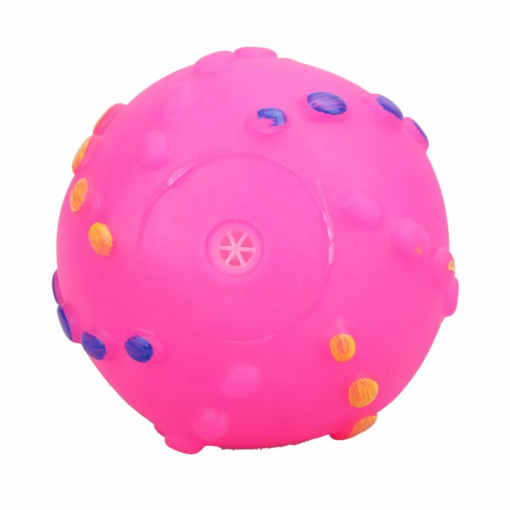 Dog Toys Soft Rubber Dog Face Chew Squeaker Squeaky Toys