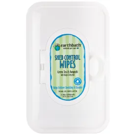 earthbath Shed Control Wipes with Green Tea & Awapuhi 72ct
