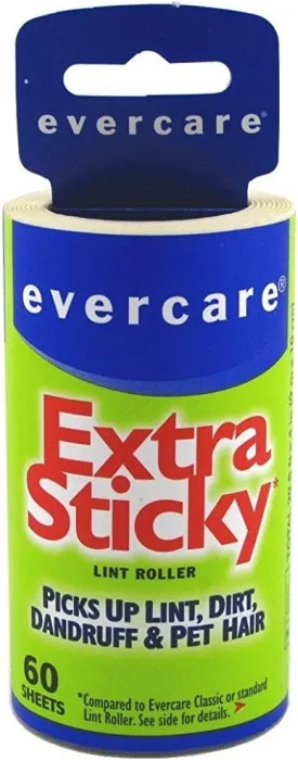 Evercare Garment Lint Roller Extreme Stick Refill - 60 Sheets