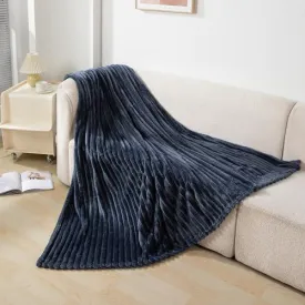 Fleece AC Blanket Queen, Dark Grey