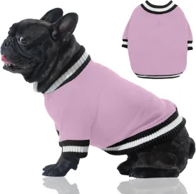 FUAMEY Dog Pullover SweatshirtDog Winter Sweaters Warm Clothes Vest Thick Puppy Soft Pet Fleece Sweater Cute Doggie Boy Girl Outfit for Small Medium Dogs Lavender XS, X-Small(chest:15.3in)