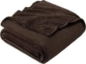 Hansleep Fleece Brown Throw Blanket, Super Soft Blanket Flannel Fuzzy Plush Cozy Blanket for All Seasons, Brown, Throw 50x60 Inches