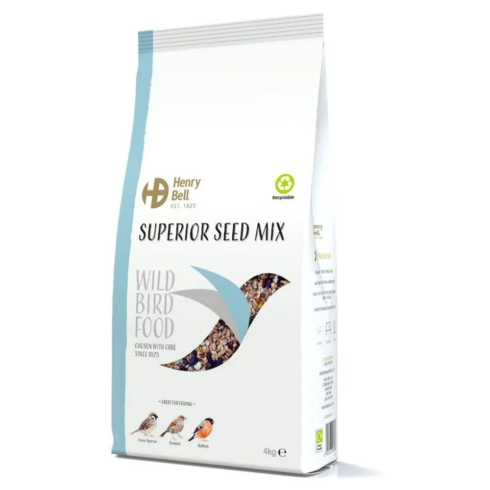 Henry Bell 4kg Superior Bird Feed Seed Mix