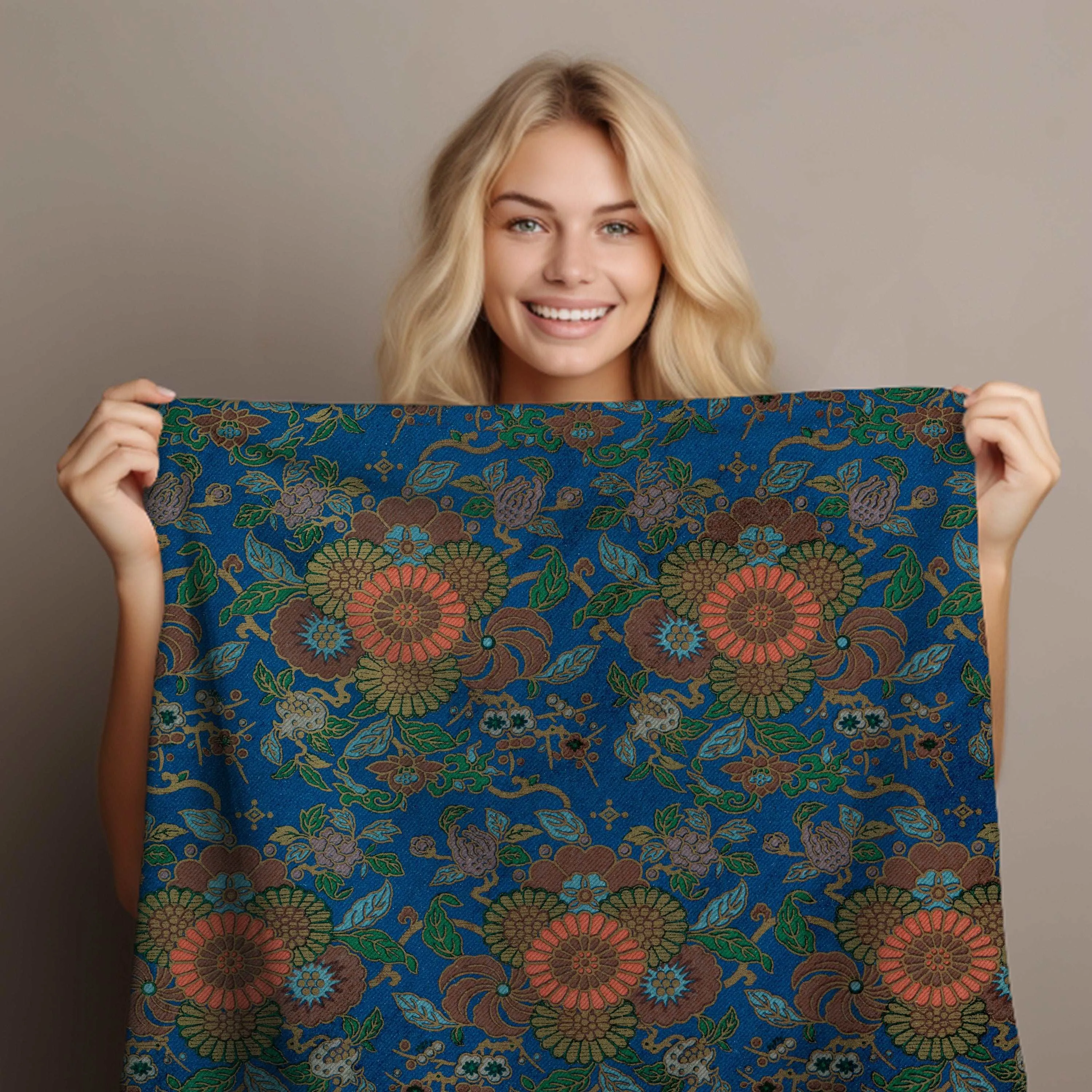 Japanese Art Velveteen Throw Blanket - Cozy Comfort