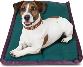 Jeffers Pet Comfort Dog Pillow, Small 18" x 24", Dark Green  Machine Washable Dog Bed for House, Sofa, Crate & Travel  Poly Cotton Shell, Winter Warmth, Soft, Comfy, Durable, Top Pet Bedding