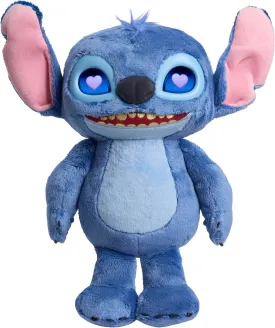 Just Play Disney Stitch Many Moods 14-inch Interactive Plush, 50  Sounds & Phrases, LCD Eyes, Inspired by Disney's New Live-Action Lilo & Stitch Movie, Toy for Fans, Girls, Boys, Kids 3 