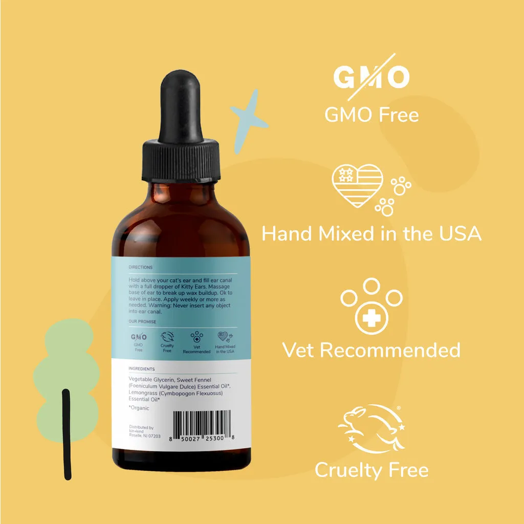 kin kind Kitty Ears Natural Leave-In Cat Ear Cleaner