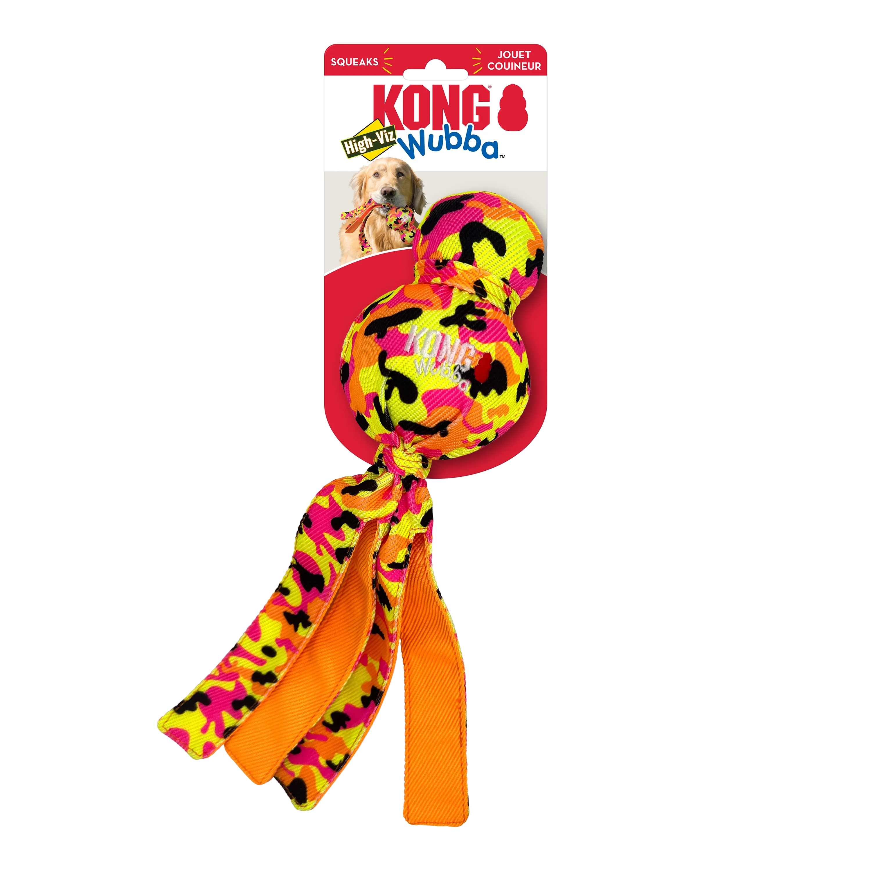 KONG Wubba Ballistic High-Viz Dog Toy