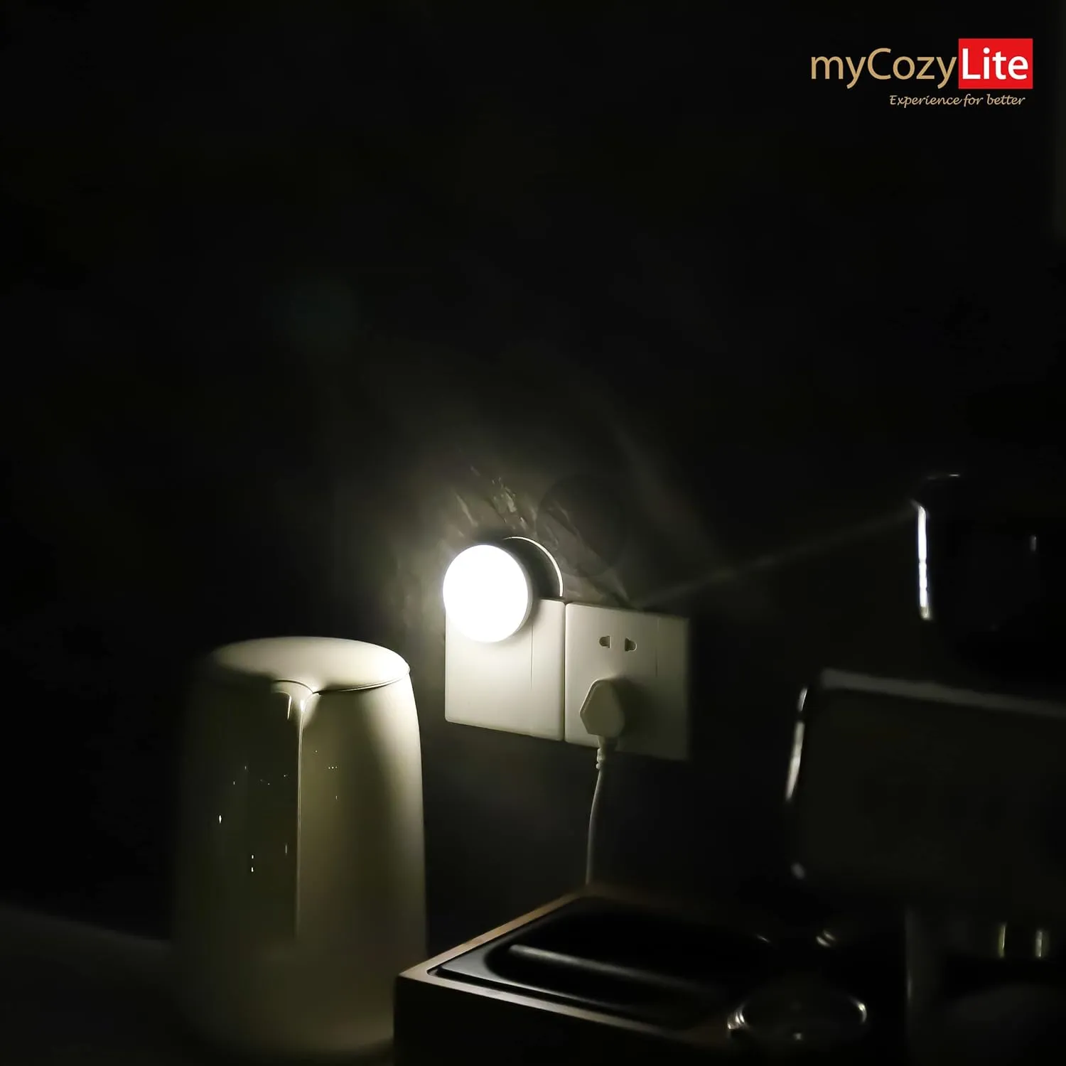 LED Motion Sensor Night Light, Sensor Night Light Plug in, Motion Nightlight Plug into Wall, Energy Efficient, Cool White Night Light for Bathroom, Bedroom, Kitchen, Hallway, Stairway, 2 Pack