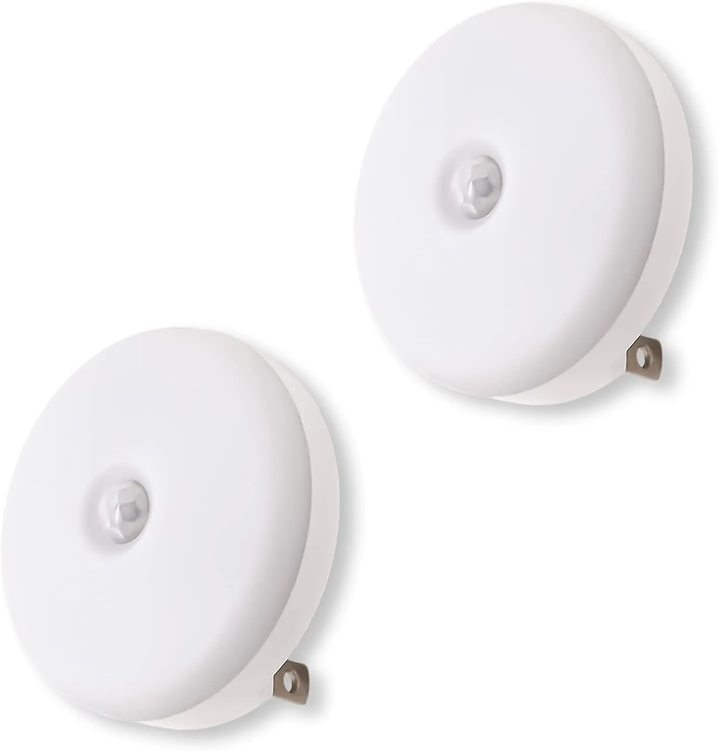 LED Motion Sensor Night Light, Sensor Night Light Plug in, Motion Nightlight Plug into Wall, Energy Efficient, Cool White Night Light for Bathroom, Bedroom, Kitchen, Hallway, Stairway, 2 Pack
