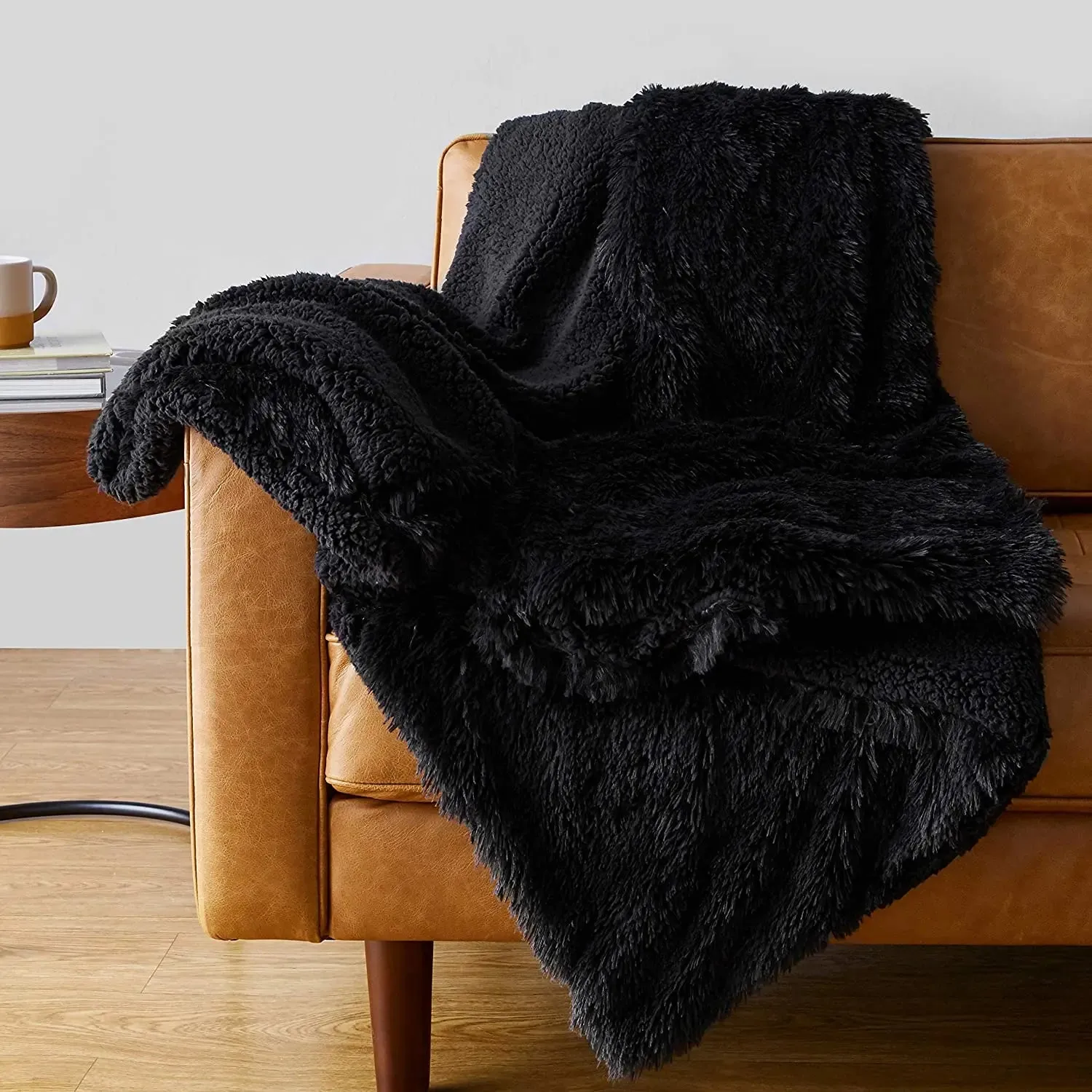Luxury Leopard Plush Sherpa Blanket
