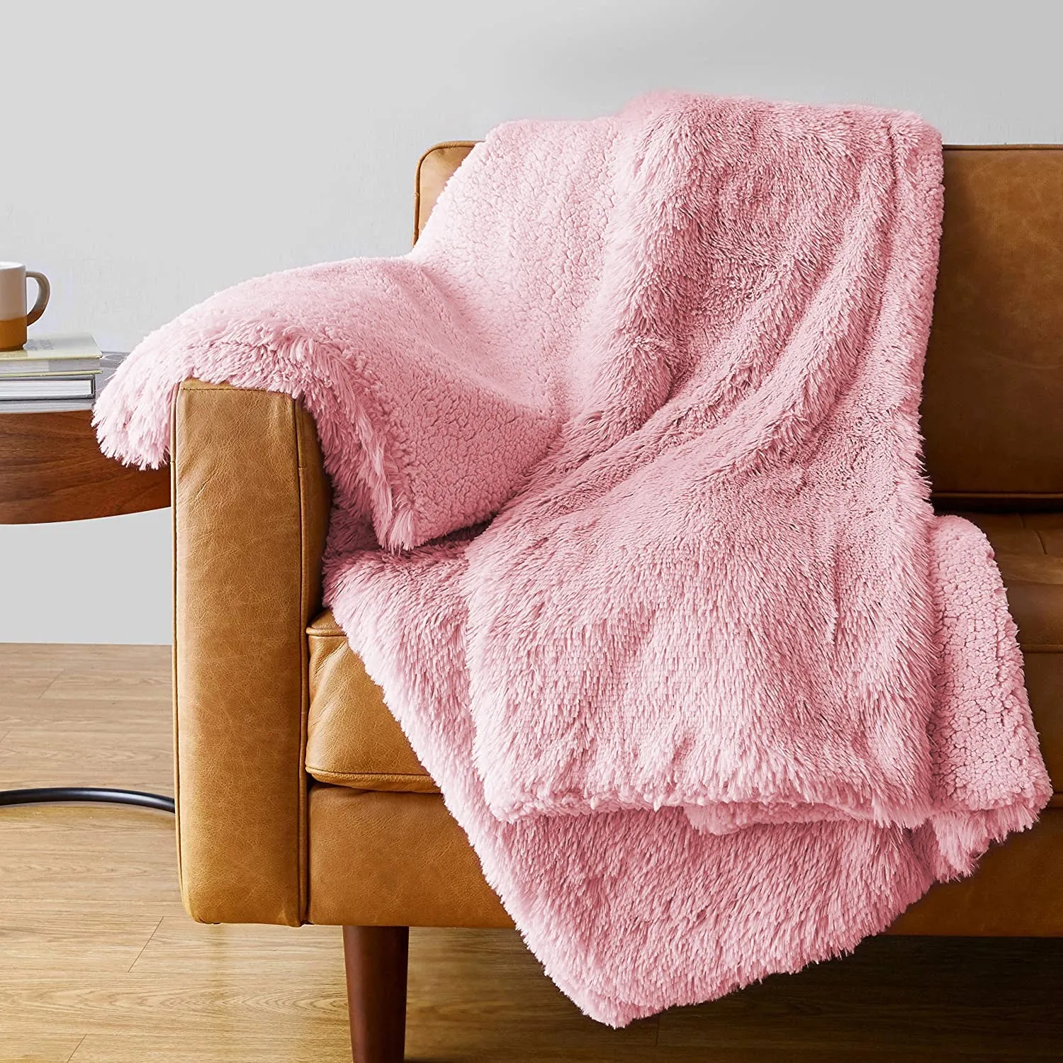 Luxury Leopard Plush Sherpa Blanket