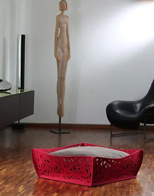 Luxury Orthopaedic Nido Bowl Felt Dog Basket