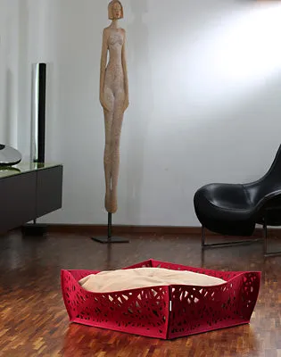 Luxury Orthopaedic Nido Bowl Felt Dog Basket