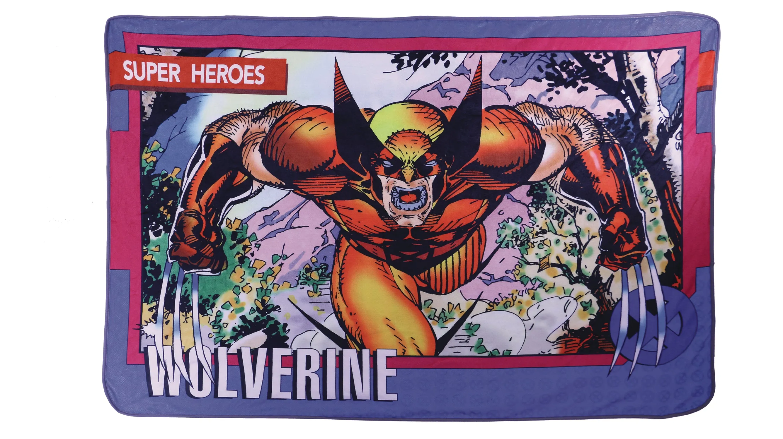 MARVEL WOLVERINE CARD PX DLX FLEECE BLANKET TIN (IN STOCK)