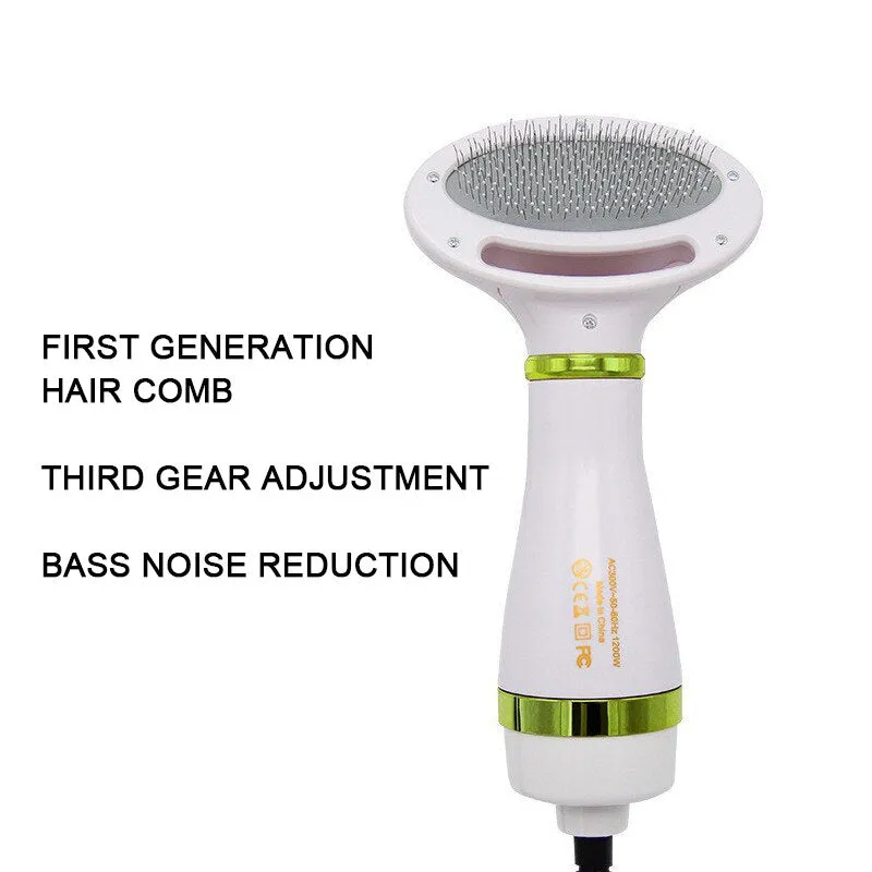 New Upgrade 2-in-1 Dog Hair Dryer Adjustable Speed Temperature Cat Dog Grooming hair dryer Comb Brush Low Noise Pet Products