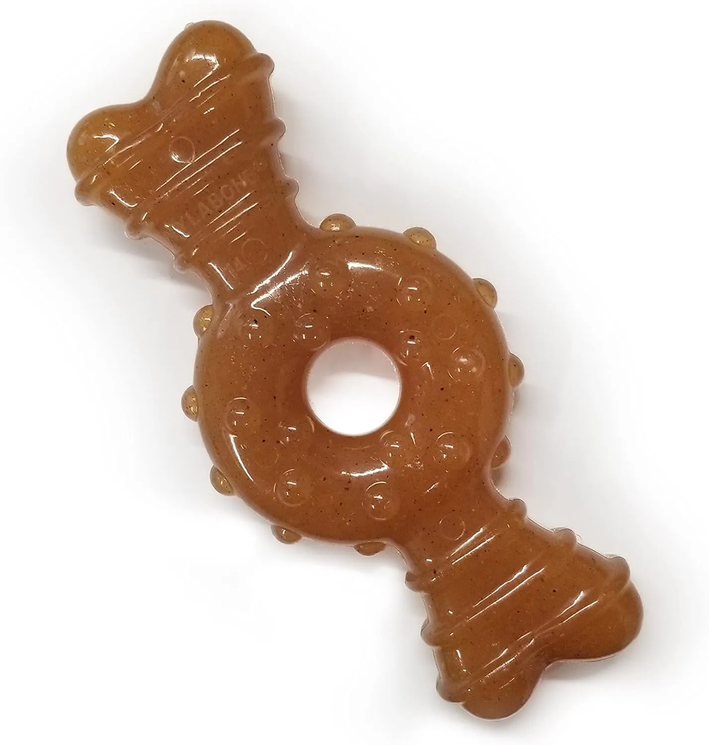 Nylabone Ring Bone Chew Toy for Puppies, Puppy Teething Toys, Chicken Flavor, X-Small - Up to 15 lbs, 1 Count