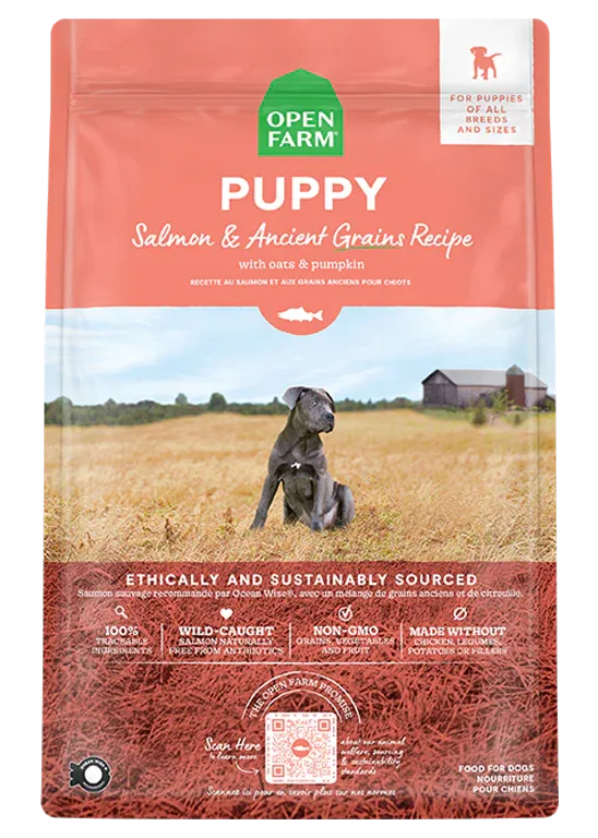 Open Farm - Salmon and Ancient Grains Puppy Dry Dog Food