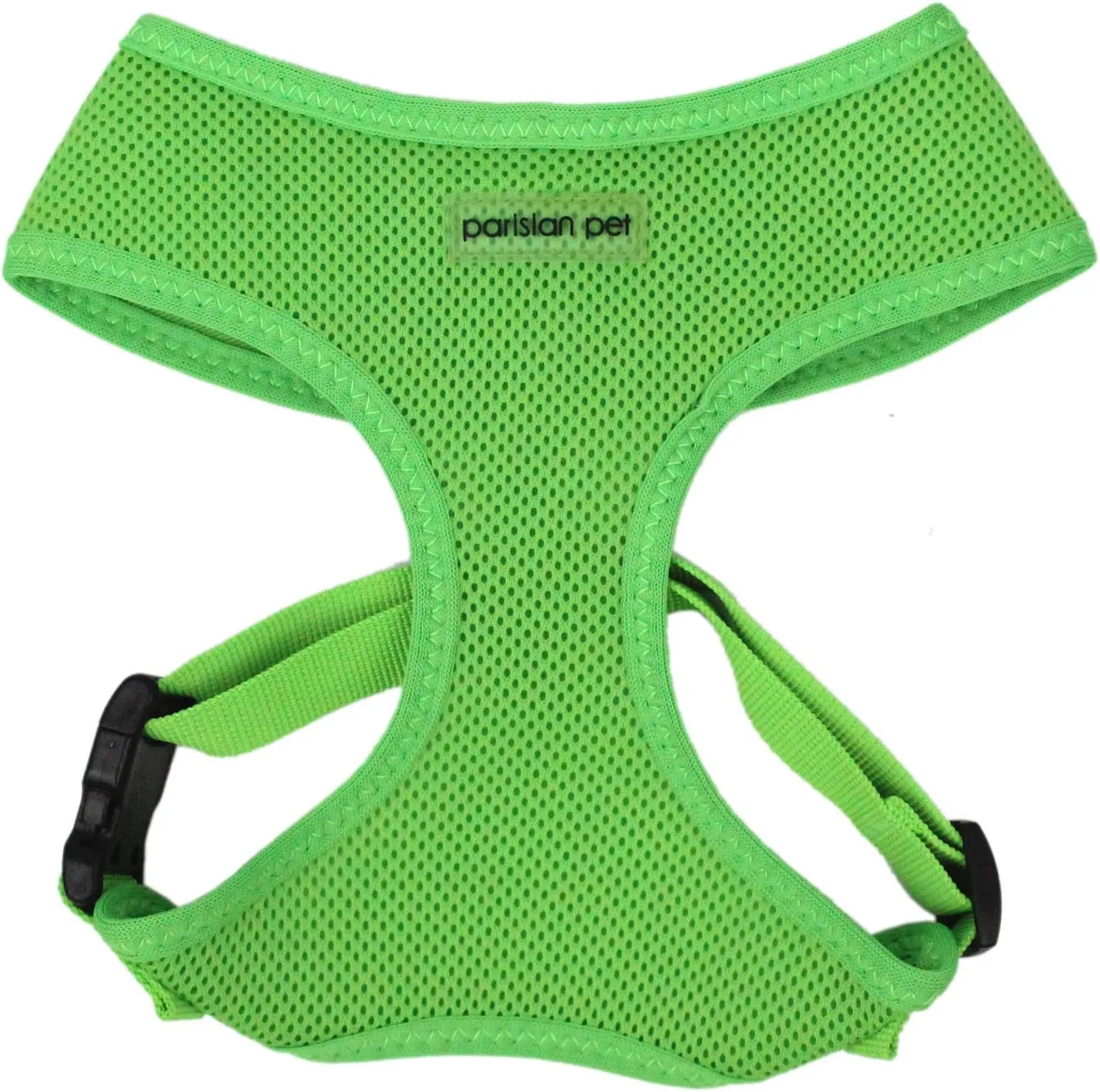 Parisian Pet Dog Harness - Adjustable Bright Green Dog Vest Harness - No Choke, Padded, No Pull Dog Harness Small-Sized Dog - Cooling Dog Harness for Walking, Running, and Hiking - Puppy Harness - XS