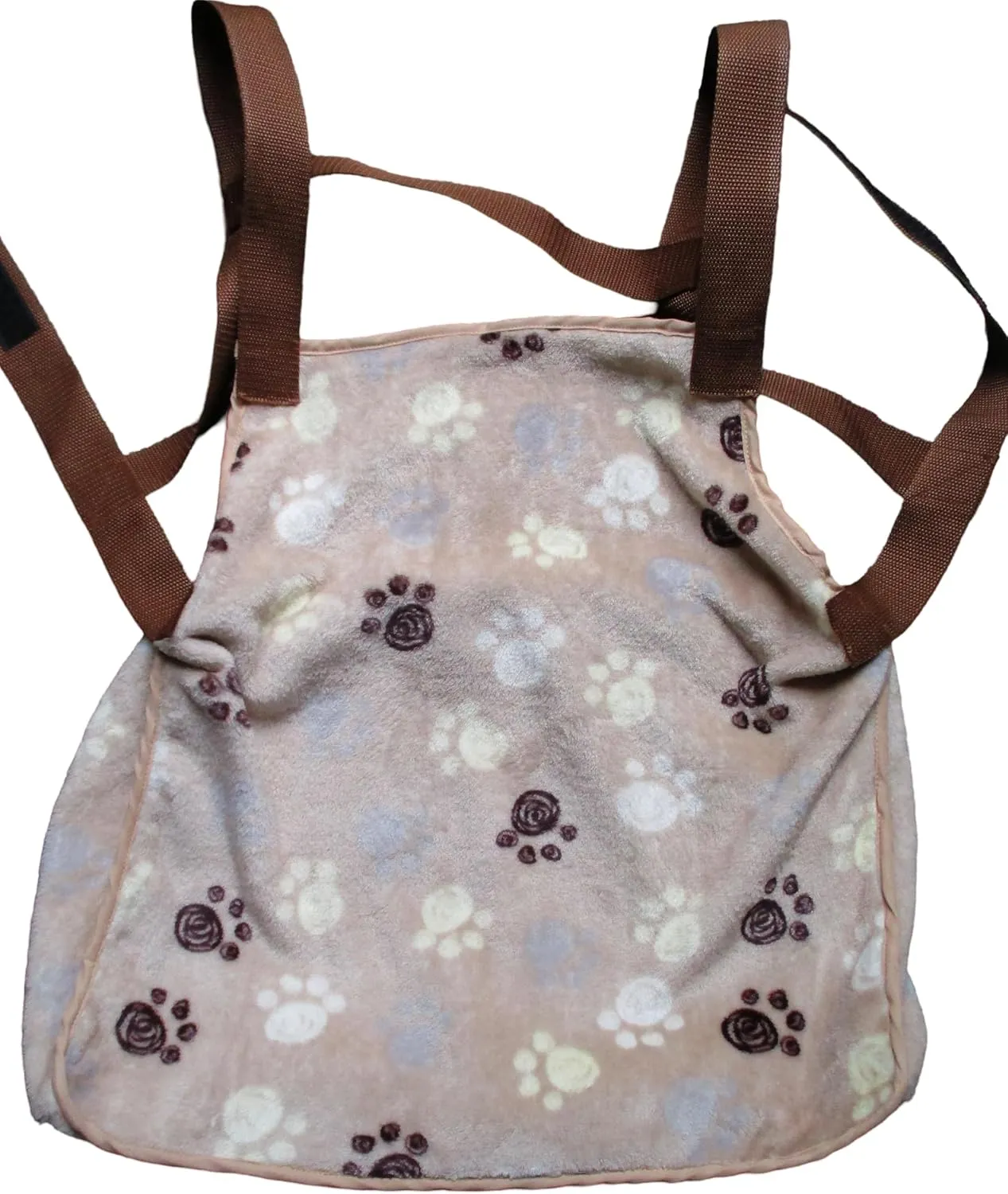 Pet Dog Cat Carrier for Lap Cat or Lap Dog Travel Shoulder Bag Sling Front Backpack Soft Plush Handmade (Clear)