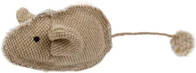 Pet Life 'Pompom-Chew' Cat Mouse Toy - Plush Cat Toy with Inner Catnip