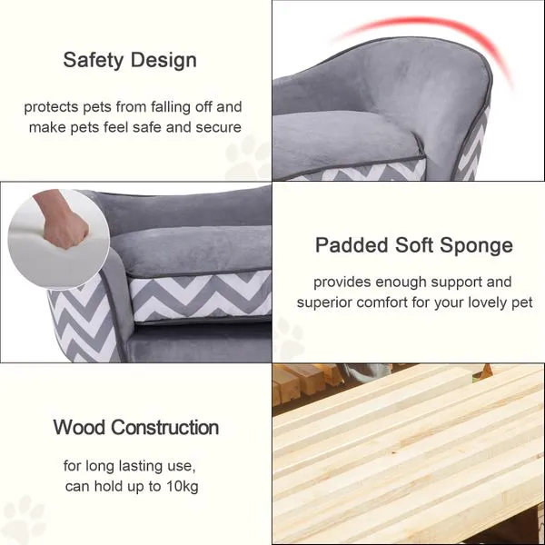 Pet Soft, Warm Sofa Elevated Dog, Puppy Sleeping Bed Raised