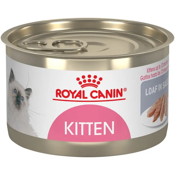 Royal Canin® Feline Health Nutrition Kitten Loaf In Sauce Canned Cat Food, 5.1-oz Case of 24