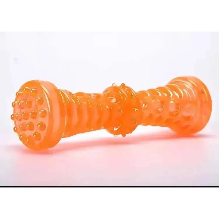Rubber Puppy Chew Toys Bite Resistant Pet Toys Sturdy Dog Toys Interactive Puppy Play Toys Dog Bones Rubber Puppy Chew Toys