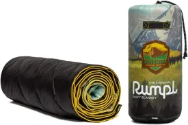Rumpl The Original Puffy National Parks Collection | Printed Outdoor Camping Blanket for Traveling, Picnics, Beach Trips, Concerts | Yosemite, 1-Person