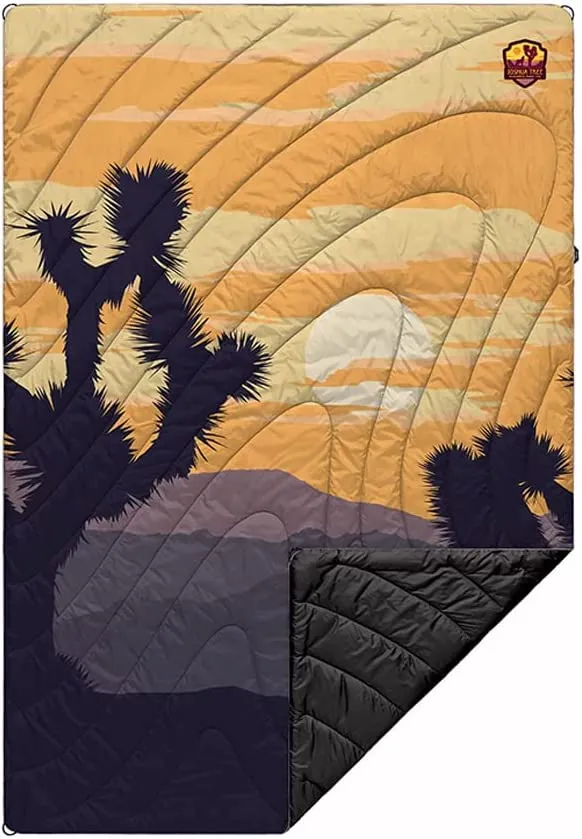 Rumpl The Original Puffy National Parks Collection | Printed Outdoor Camping Blanket for Traveling, Picnics, Beach Trips, Concerts | Yosemite, 1-Person