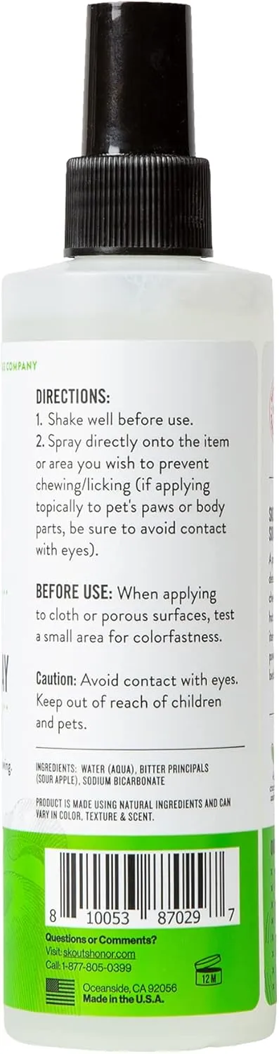 SKOUT'S HONOR Super Sour! Anti Chew Spray - Natural Bitter Formula to Deter Chewing, Licking, and Biting - Safe for Indoor and Outdoor Use, 8 oz