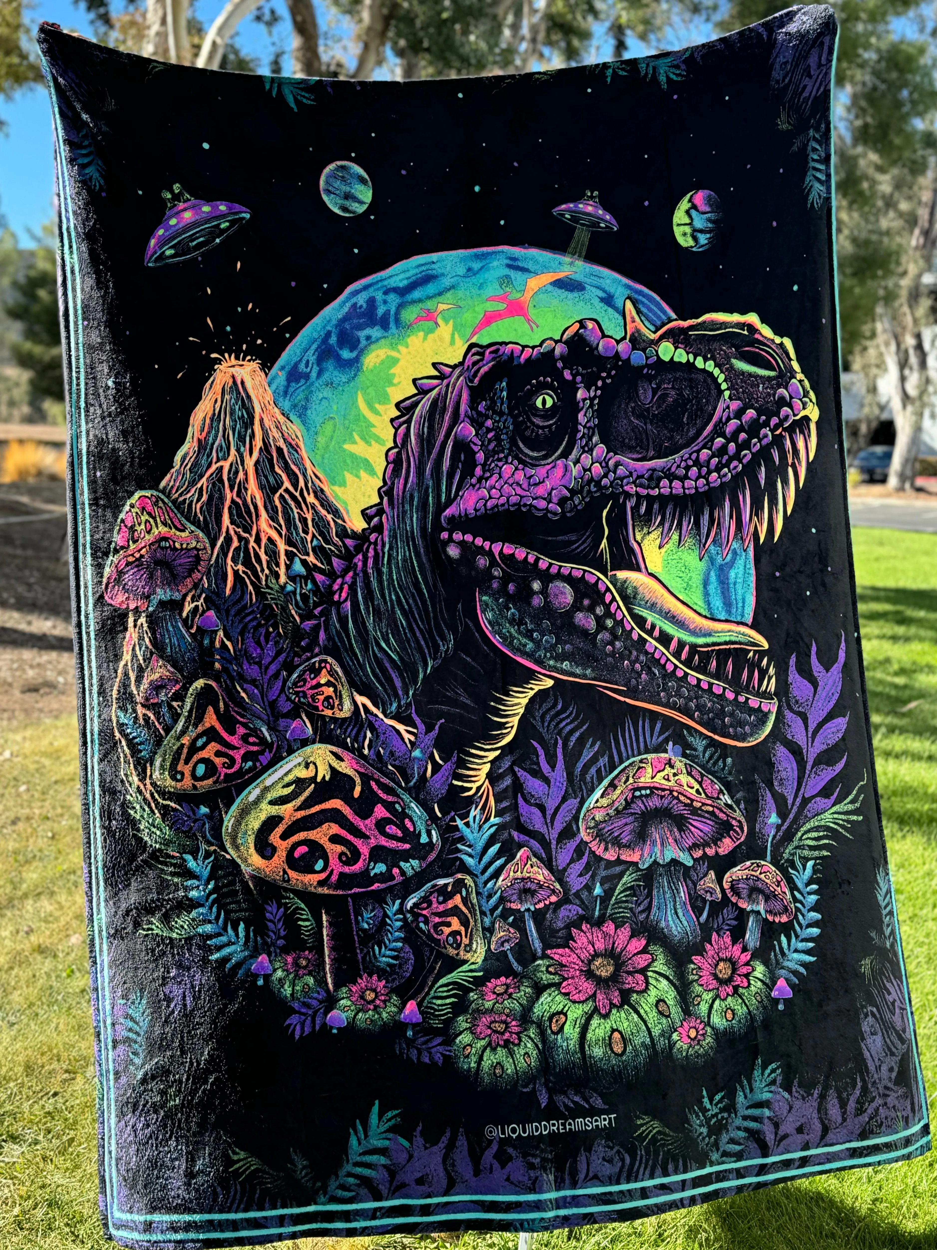 Solid Nightmares ╳ Jurassic Double Sided Blanket