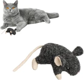 SPOT Fuzzy Mouse Freddie Cat Toy with Catnip  3.5in Plush Mouse for Cats & Kittens, Crinkle Sound, Great for Batting, Chasing & Interactive Play  Assorted Colors